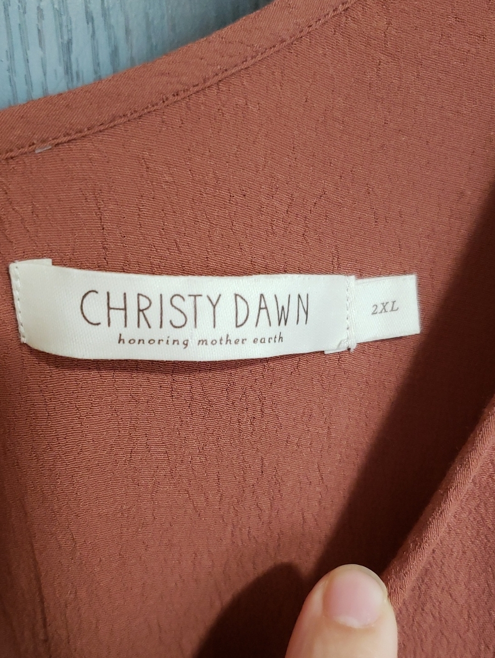 RARE Christy Dawn Maxi Dress In "Mauve Taupe" Color, 2XL - Picture 3 of 9